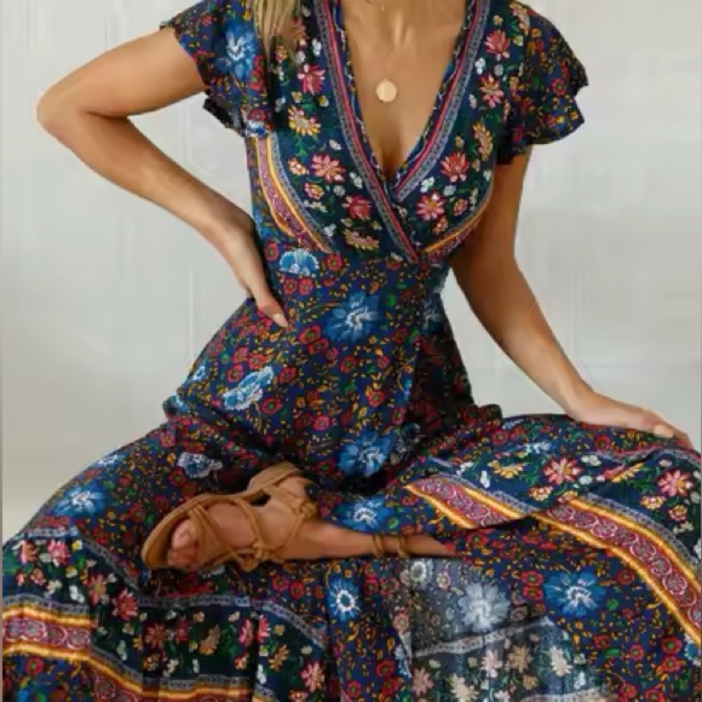 Boho Floral Dress